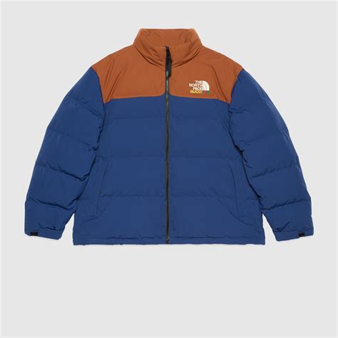 north face gucci jas blauw bruin|gucci north face icon.